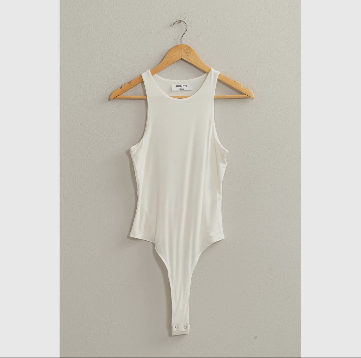 Double Zero White Tank Bodysuit