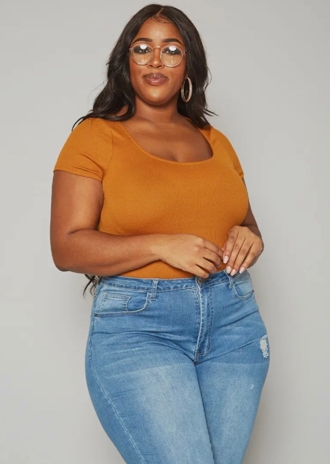 Robink brown body suit