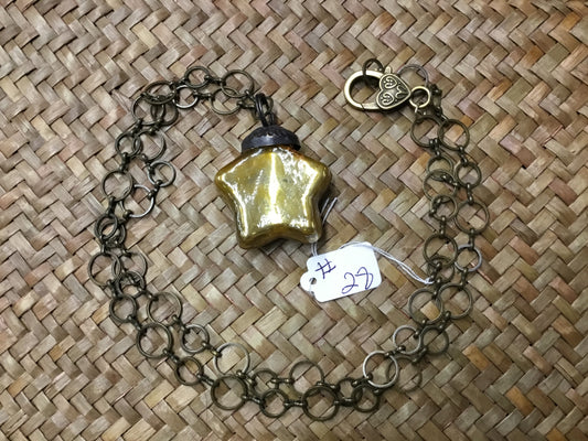 Geri Greene necklace gold star
