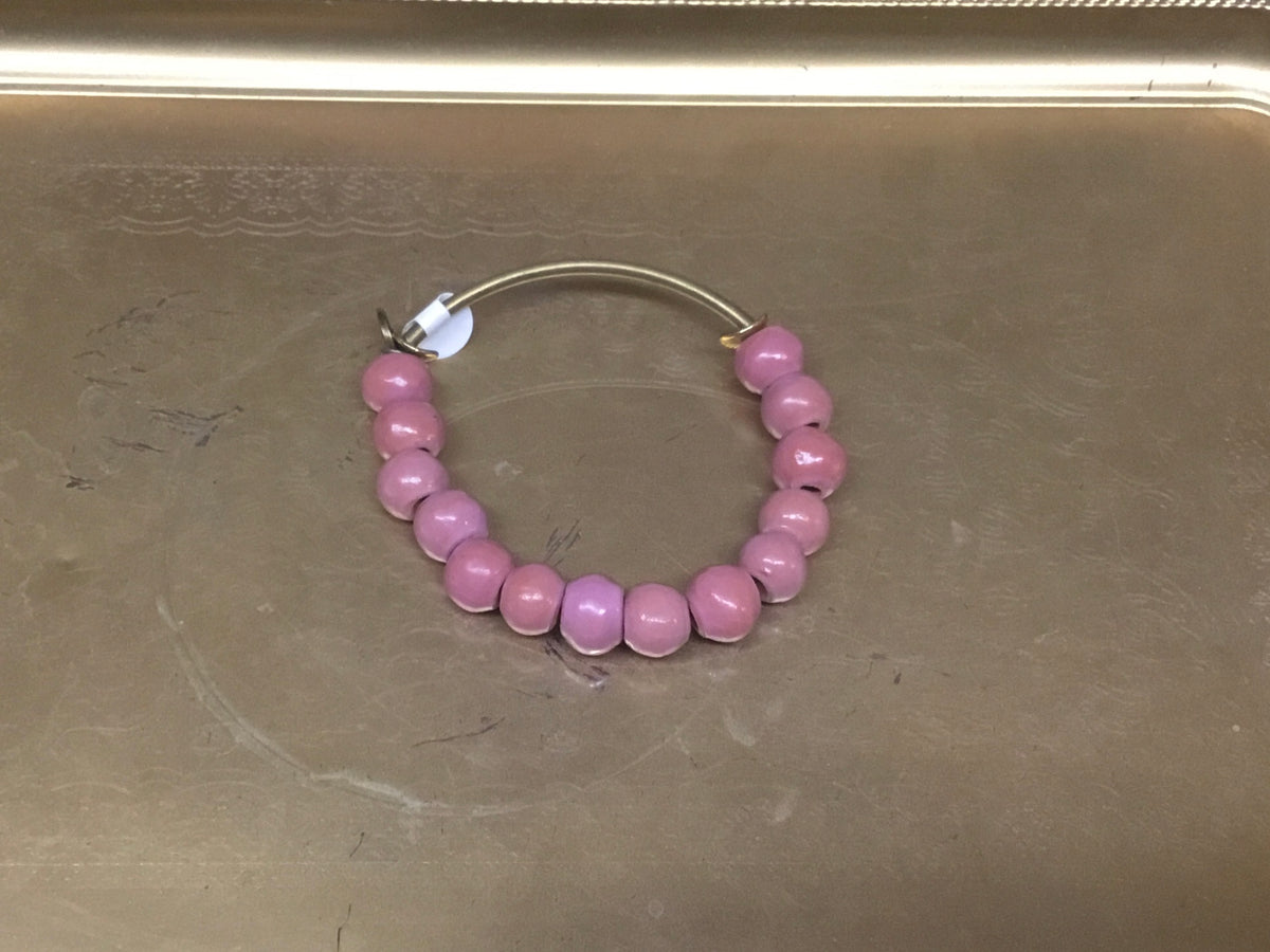 Pink beaded bracelet