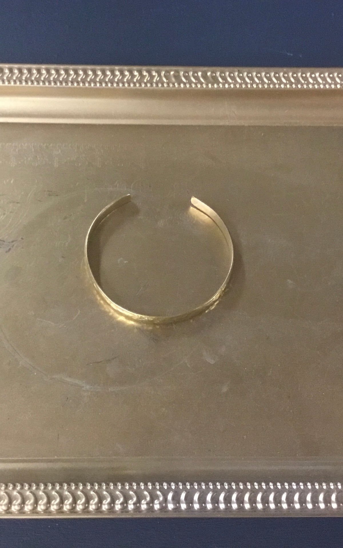 Textured Gold Bangle