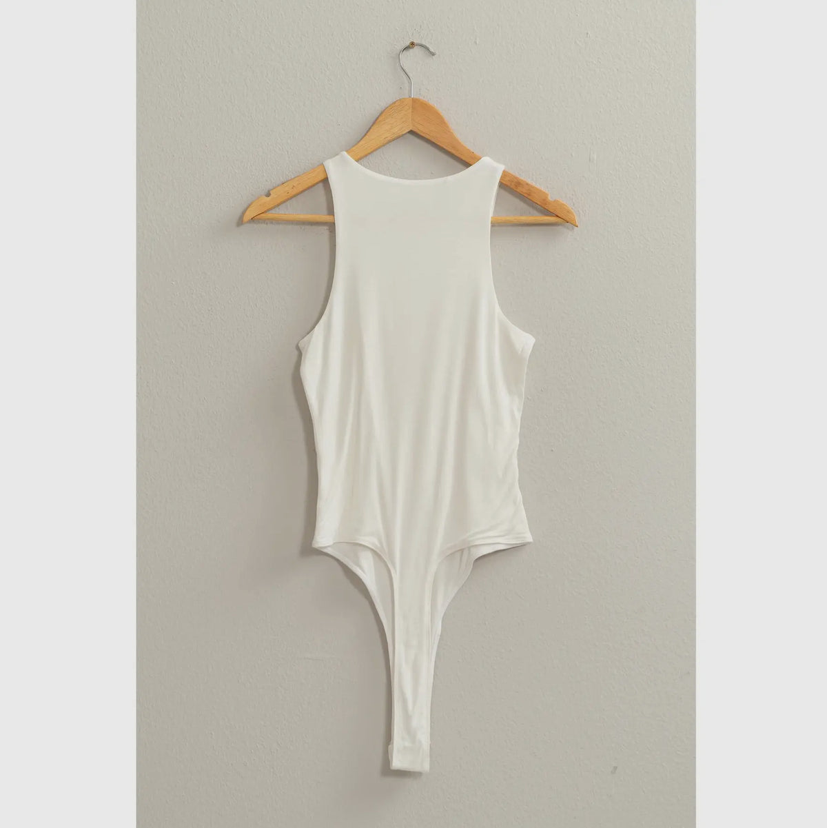 Double Zero White Tank Bodysuit