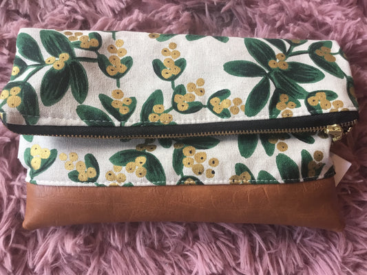 September Sky Foliage Clutch