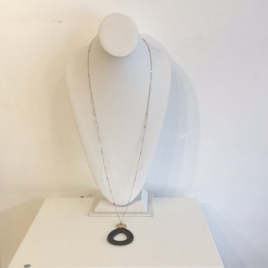 Long wicker necklace