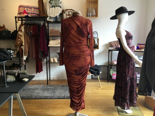 Flying Tomato Orange Body Con Dress