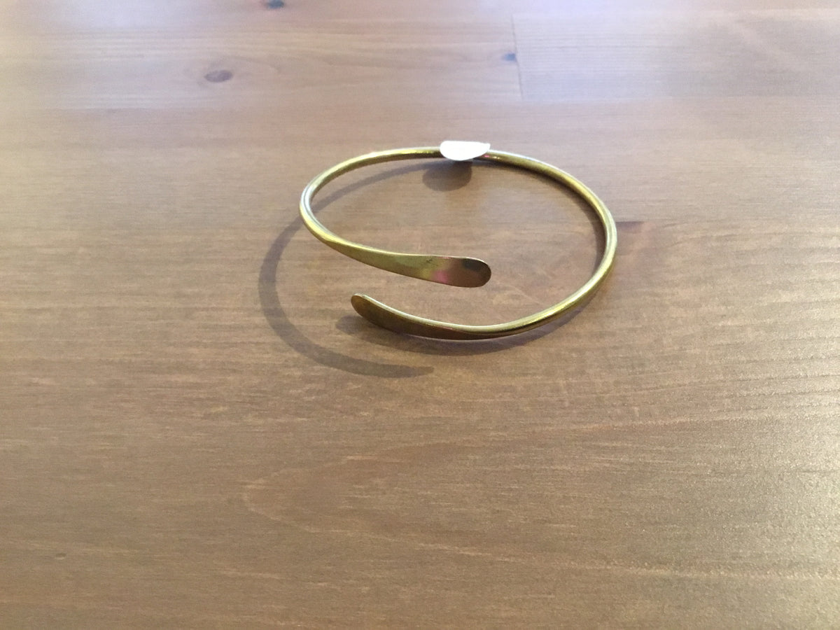 Wrap Around Gold Bangle