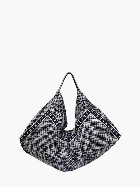 Jen & Co Black and White Bag