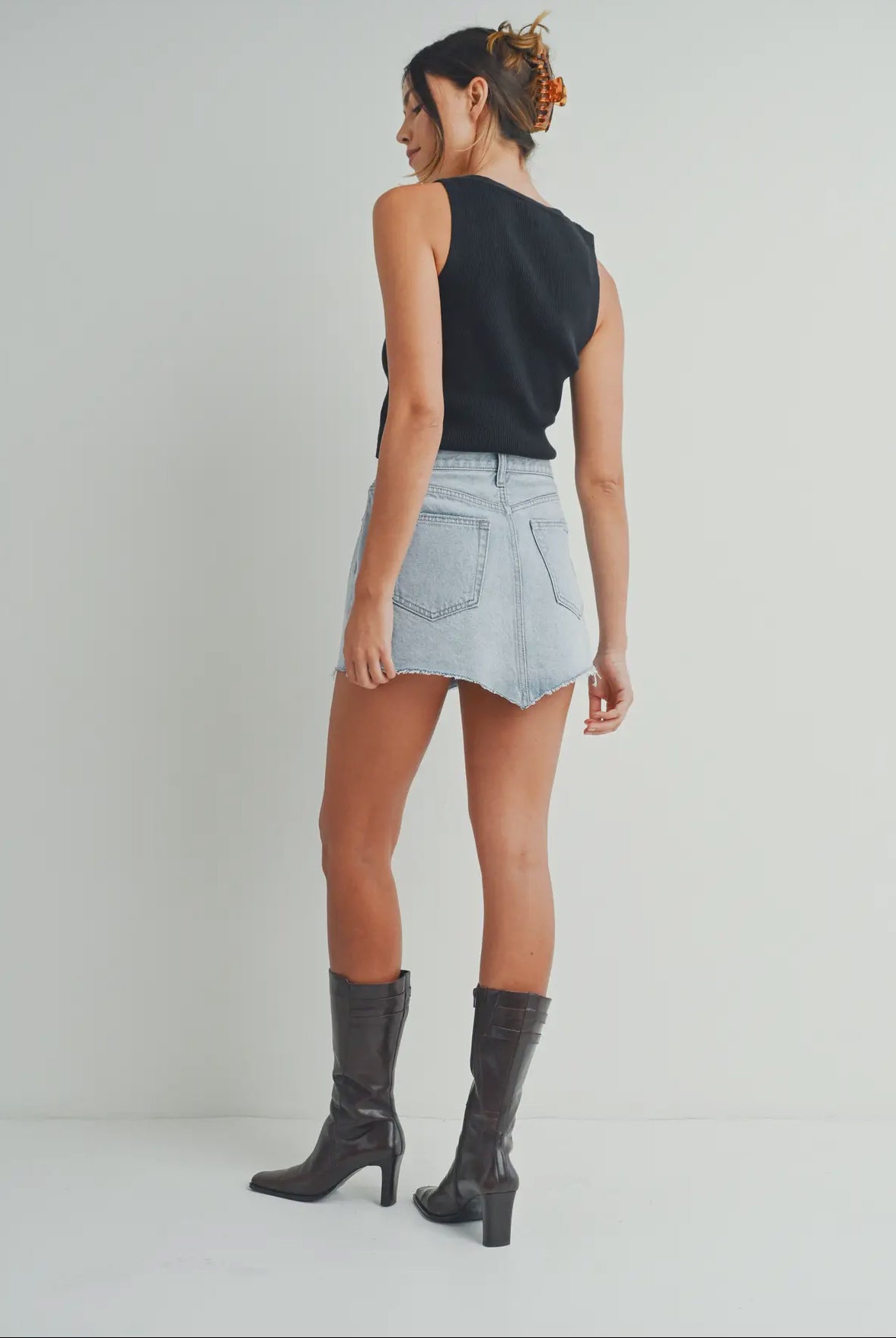 Just USA Denim Mini Skirt