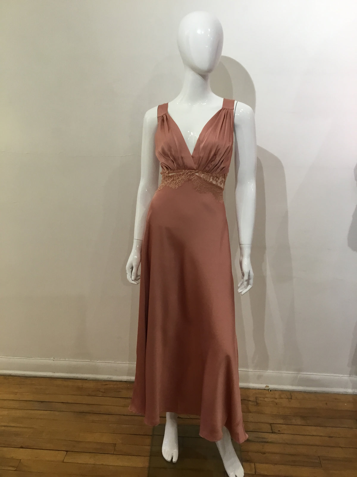 Dress Forum blush satin midi dress