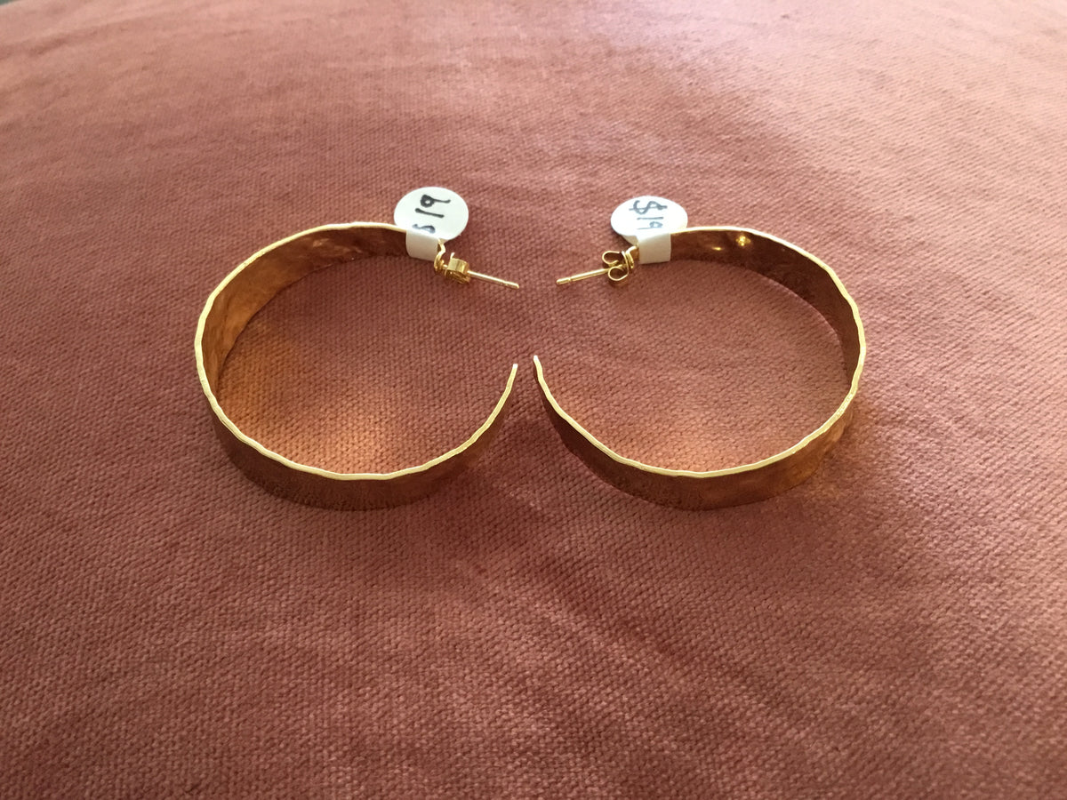 Splendid Iris Perfectly Gilded Gold Hoops