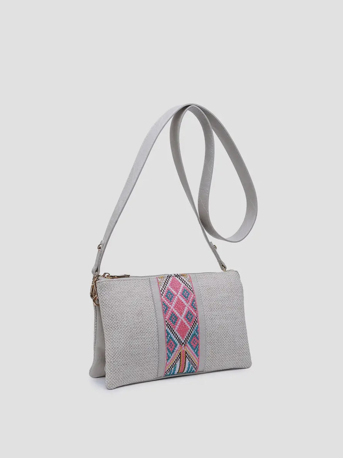 Jen & Co Pink/Mint Geometric Purse