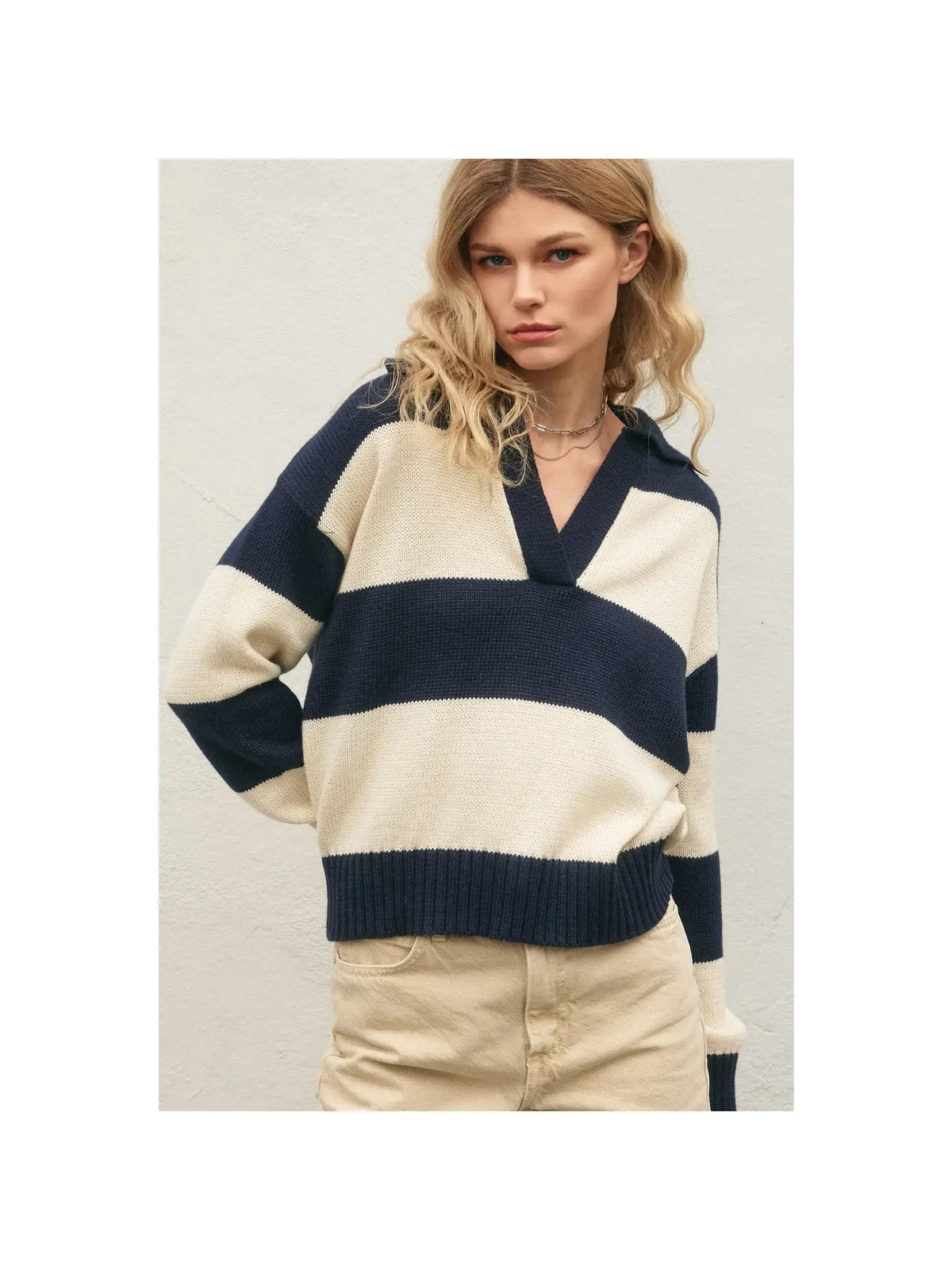 Sweater Top Long Sleeve Knit