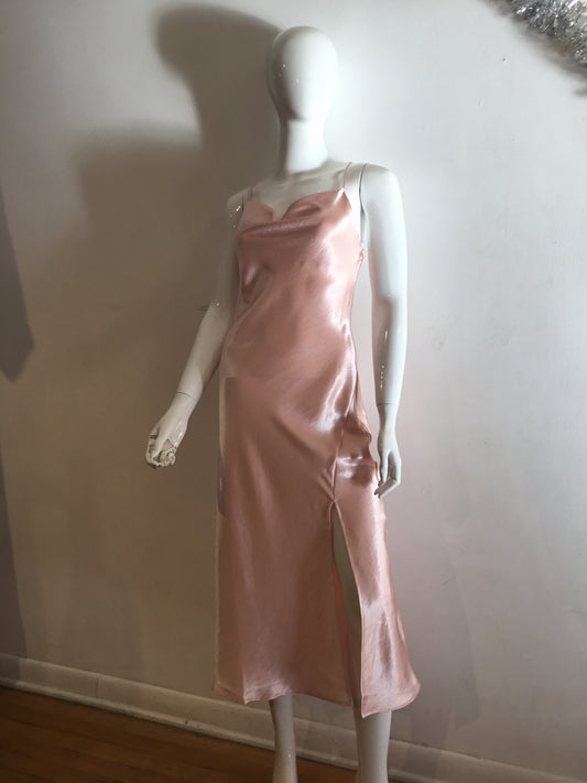 Double Zero Dusty Pink Silk Dress