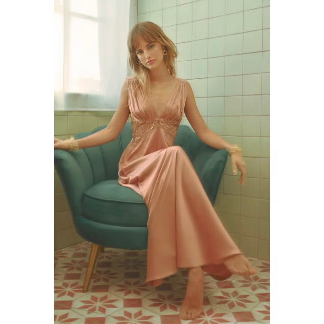 Dress Forum blush satin midi dress
