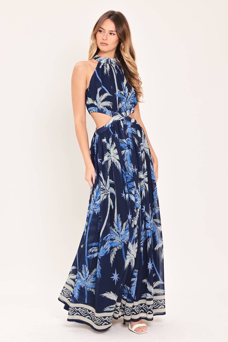 A printed woven maxi dress - ID23939
