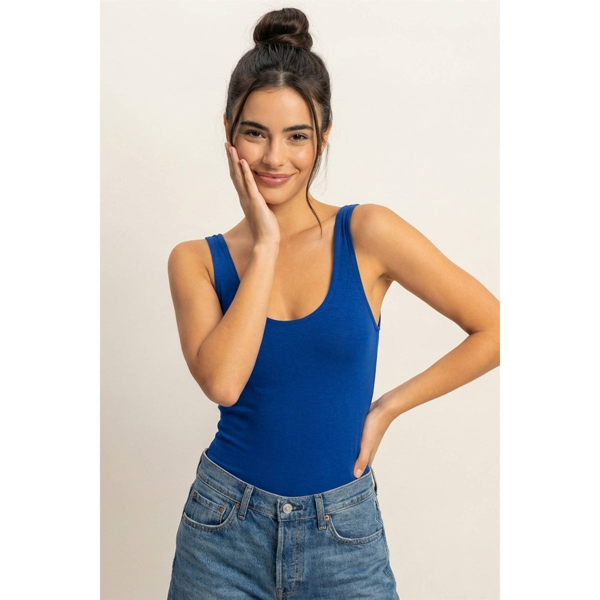 Scoop Neck Tank Bodysuit