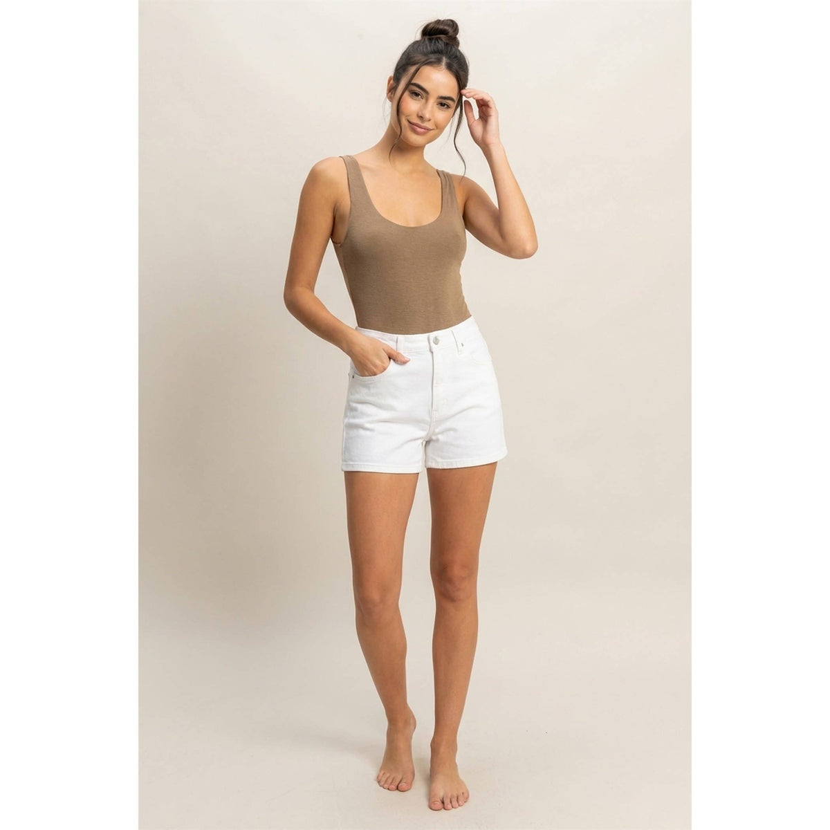 Scoop Neck Tank Bodysuit