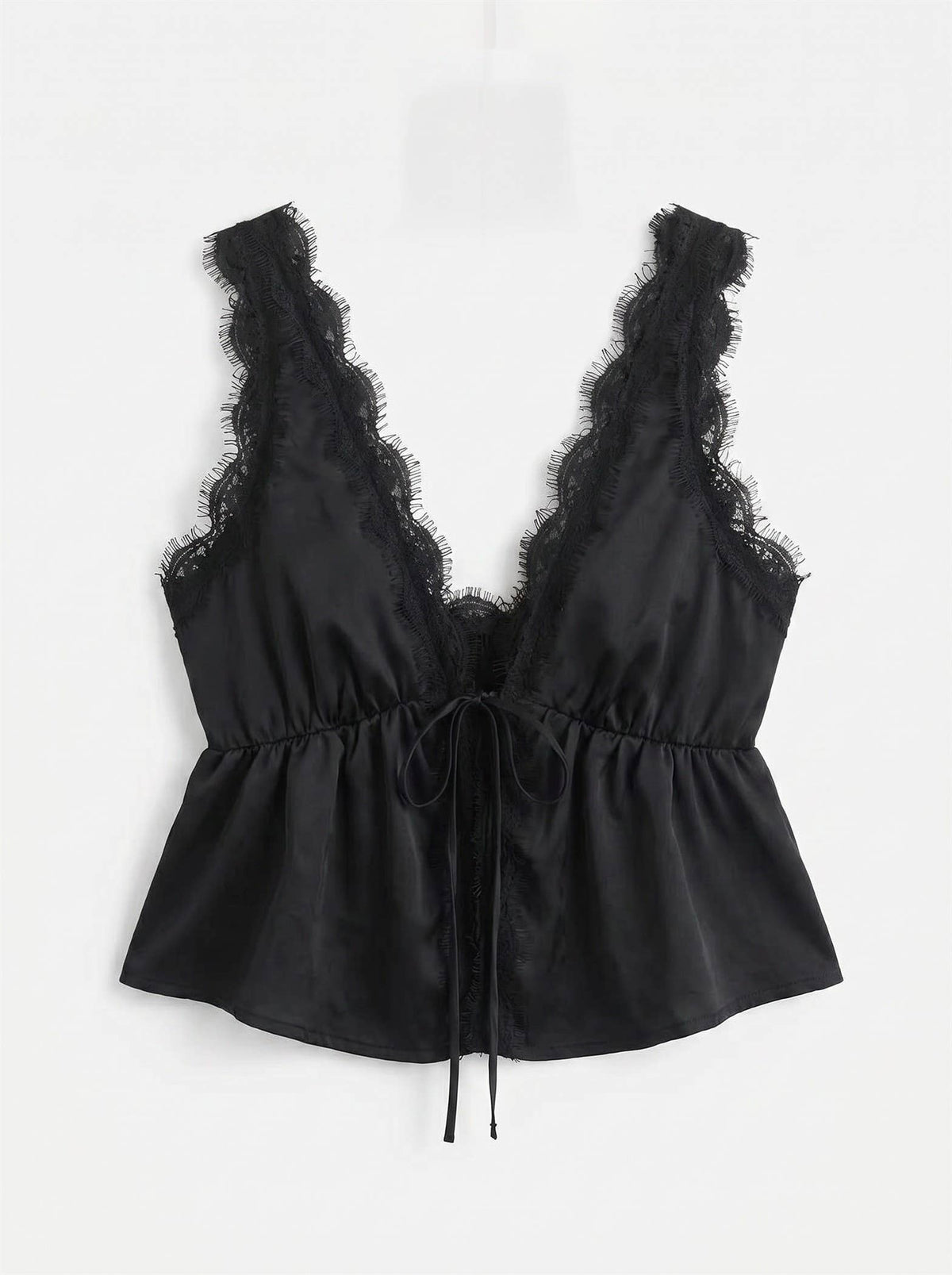 J-line black lace top