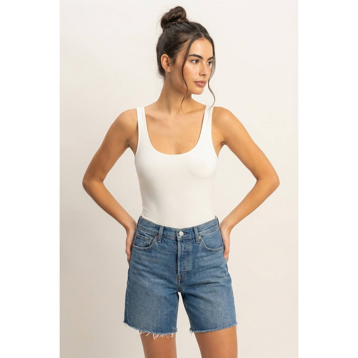 Scoop Neck Tank Bodysuit