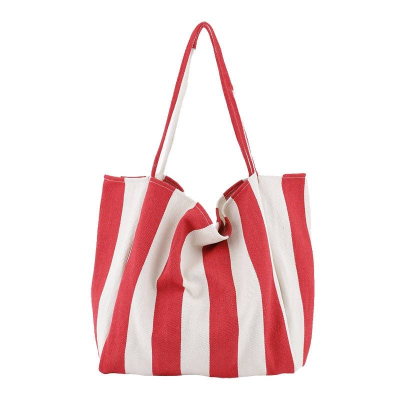 STRIPED TRENDING TOTE BAG | 40P560